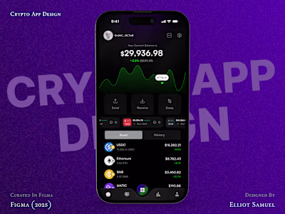 Crypto App Design Concept