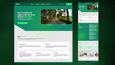 Landing Page for Vision Care