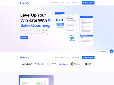 AI-Powered B2B Sales Platform Website