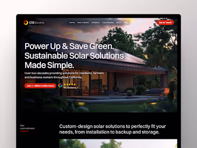 CSS Solar Solution Website