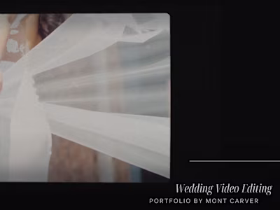 Wedding Video Editing portfolio