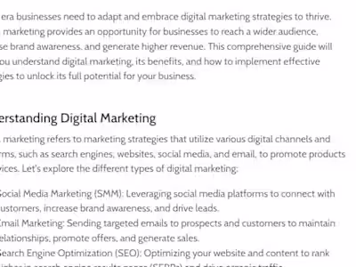 Website content generation SEO Optimized
