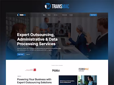 Transmac Website Redesign