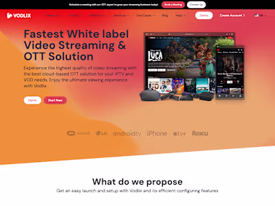 Fastest White-Label OTT, Video Streaming, Live TV, VOD Platform