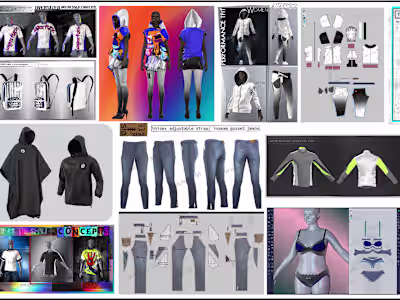 3D Fashion design :: Behance