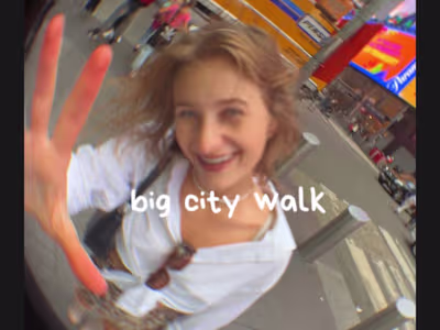 Big City Walk-Creative editing 