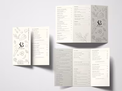 Menu design