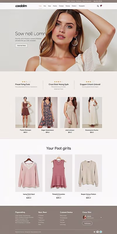 shopify website design