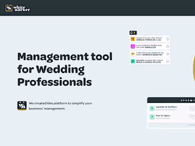 White Marker, a web-based Event management platform