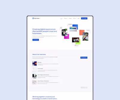 Upstraline Creative – Modern Agency Website