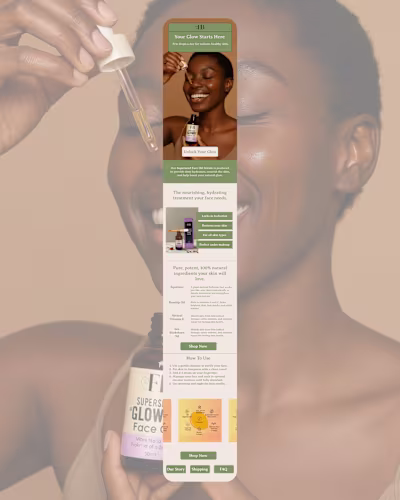 Campaign Email for a Skincare Brand