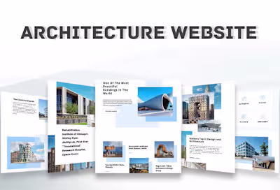 Architecture Website :: Behance