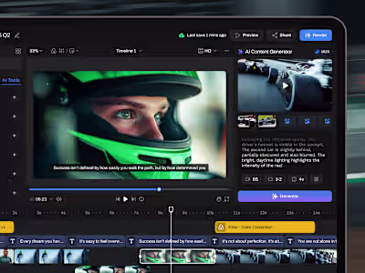 Video AI Tool Dashboard | Dashboard