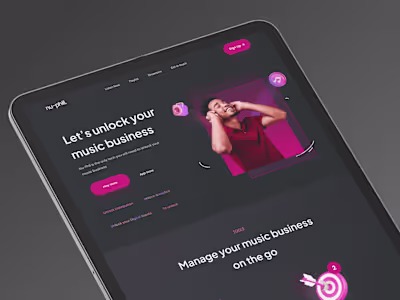Nu-phill Music Website Design