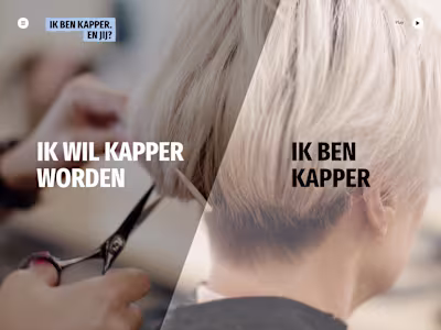 Interactive Campaign Website for Hairdresser Platform