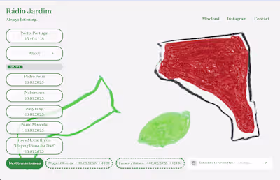 Rádio Jardim Website Development