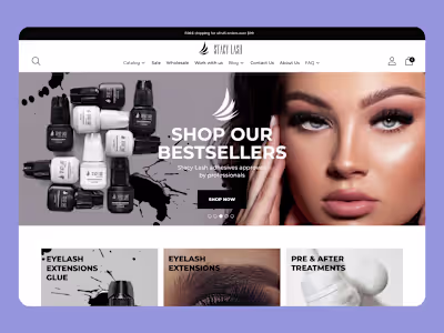 Shopify cosmetic website