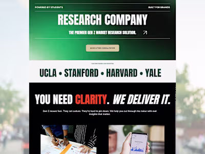 Squarespace Web Design + Brand System for a Gen-Z Marketing ...