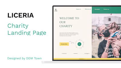 LICERIA - Charity Landing Page