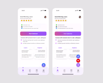 Safespace: Anti-bullying app interface for students and work...