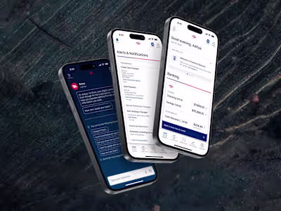 Bank of America Mobile Experience (Product Design)