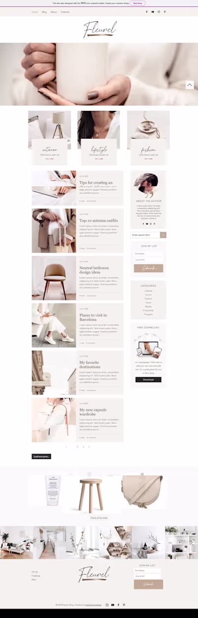Wix Full Website Design Example
