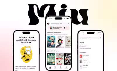 Audiobook app UI| Visual design