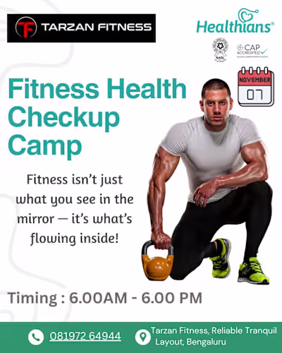 Tarzan FItness, Fitness Camp Poster,