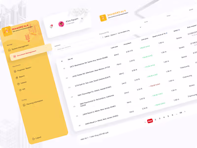 Real Estate Management CRM Design.