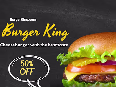 Burger post design.