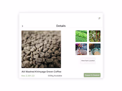 a raw coffee web app