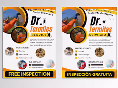 Dr. Termites Service Flyer | English and Spanish
