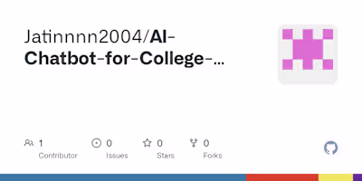 AI Chatbot for College Assistance Development