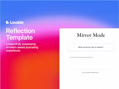 Mirror Mode – Daily Reflection Template