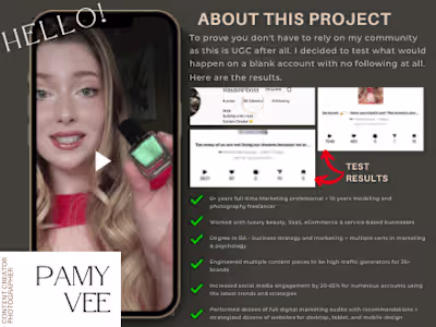 UGC TEST PROJECT RESULTS