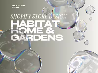 Clean Layout Interactive Design for Habitat Home & Garden
