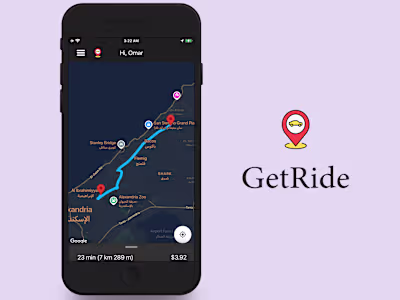 Get Ride IOS (KMM): Ride-hailing App