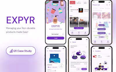 Expyr UX CASE STUDY| Non-durable project management