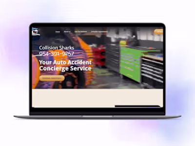 Collision Shark Web Design