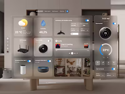 Smart Home UI - Vision Pro 