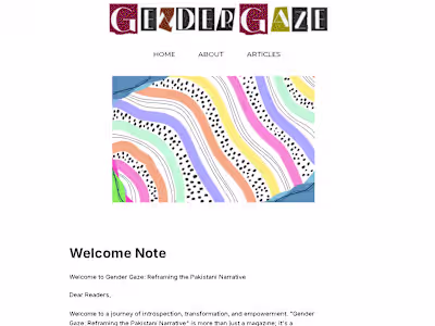 Gender Gaze | Blog Website