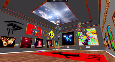 SPLINE 3D INTERACTIVE ART GALLERY (DESKTOP AND MOBILE FRIENDLY)