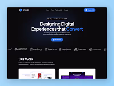 Striver - Modern Agency & Portfolio Template