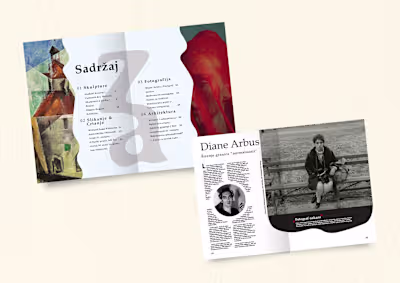 Art magazine concept