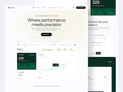 Weave - Website SaaS Analytics Landing page