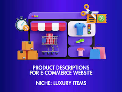 Product Descriptions for E-commerce Website (Luxury Items) 