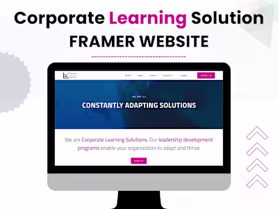 Corporate Learning Solution | Framer Website