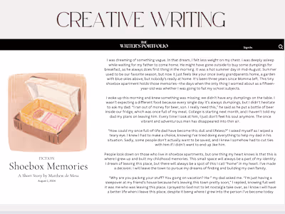 Shoebox Memories, a fiction