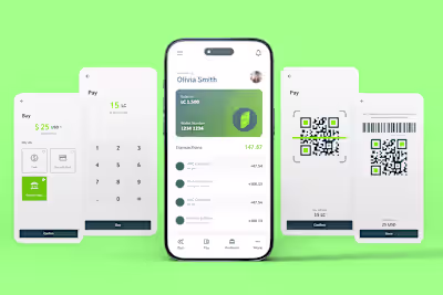 Leaf Coin Mobile App UI Design