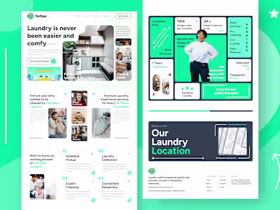 Pacifique Laundry Express Landing Page